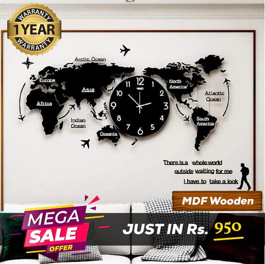 World Map Wall Clock – Wall Clock